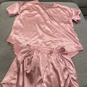 Satin pajamas